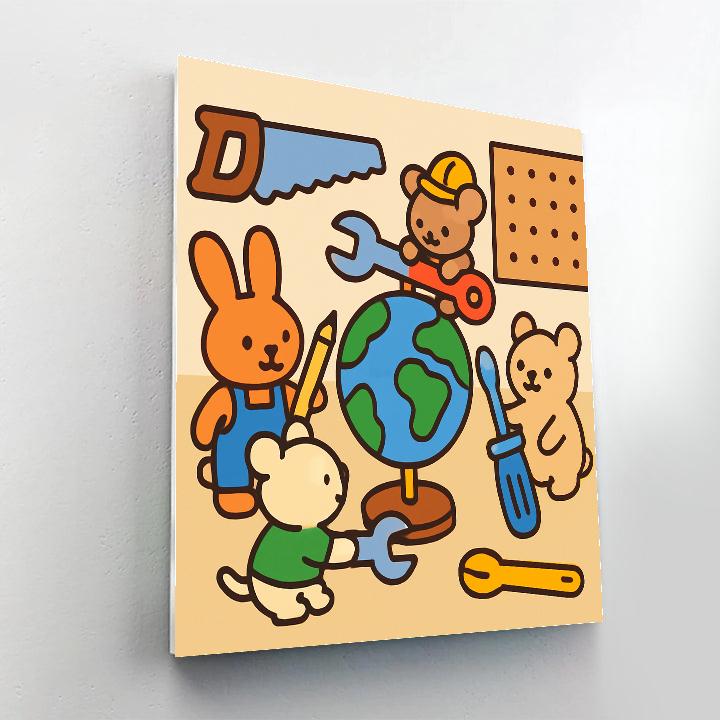 Tiny Planet Engineers paint by number