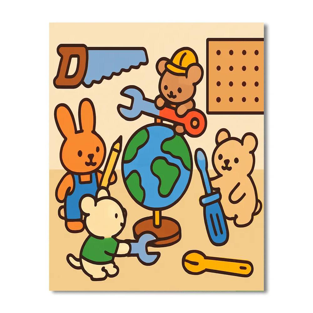 Tiny Planet Engineers paint by number