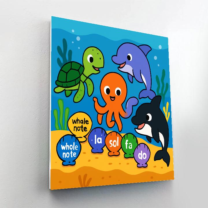 Coral Concert Classroom Numbered painting kits