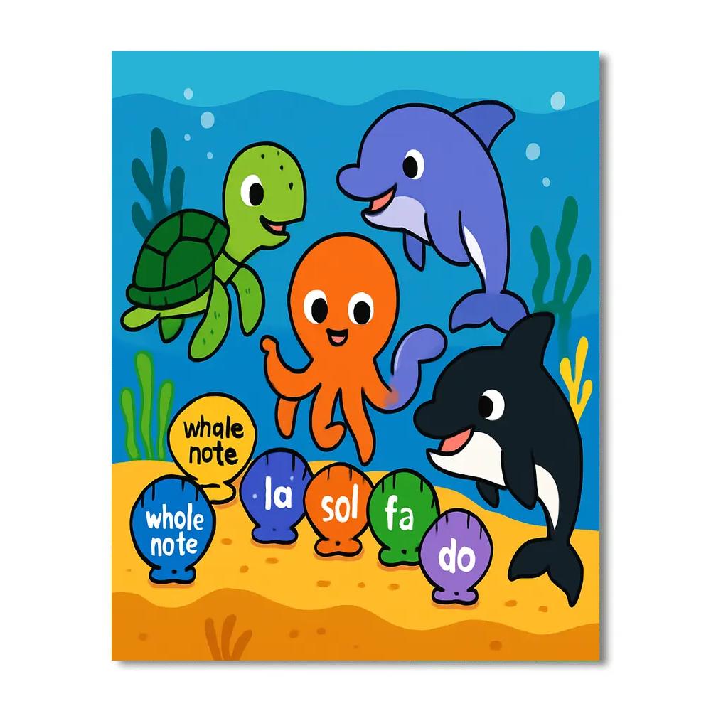 Coral Concert Classroom Numbered painting kits