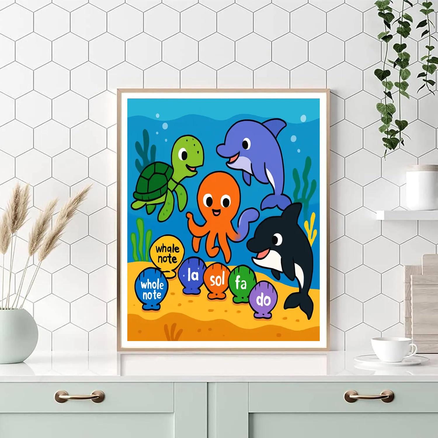 Coral Concert Classroom Numbered painting kits