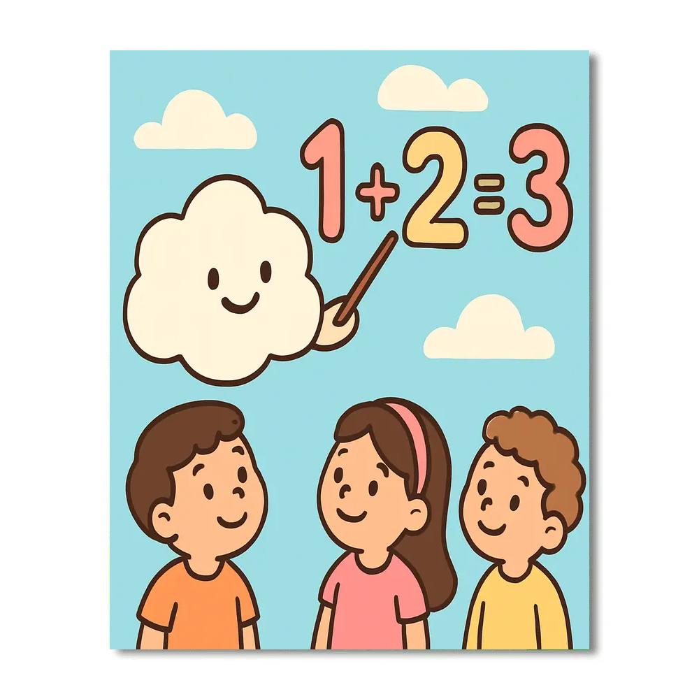 Clever Cloud Calculator paint by color