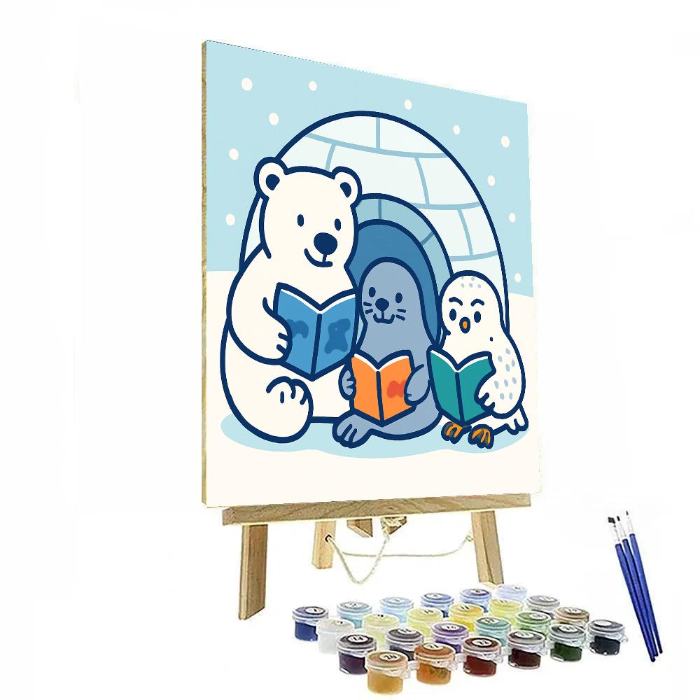 Arctic Animal Library paint by color