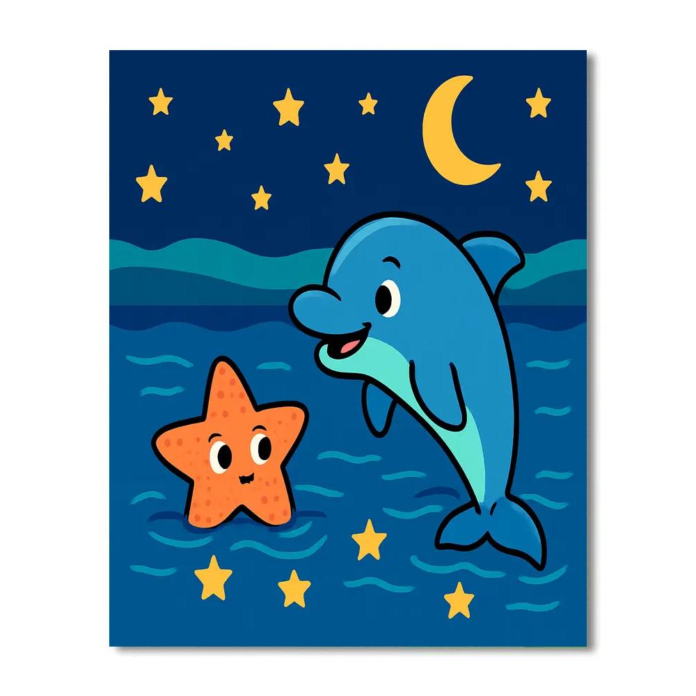 Starlight Ocean Adventure Painting by numbers kit