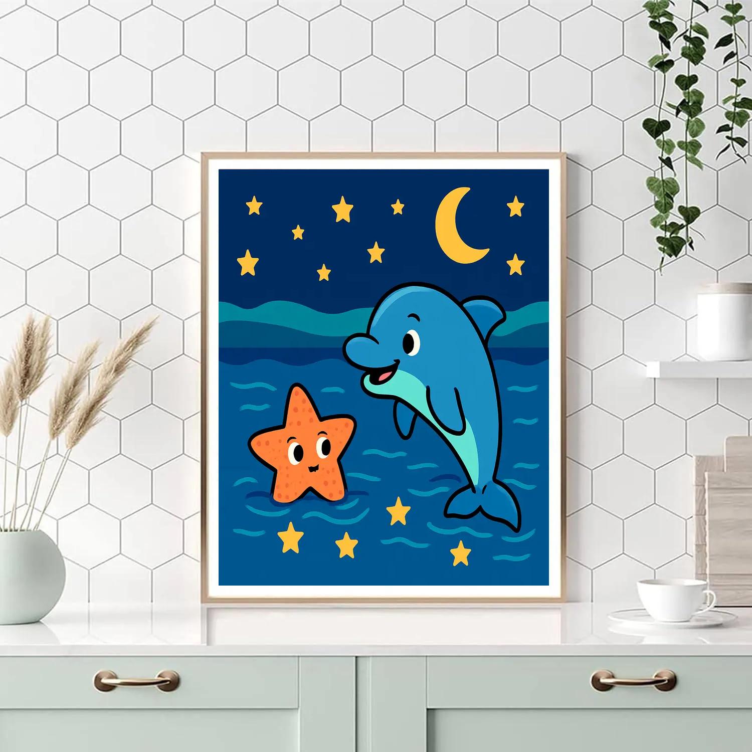 Starlight Ocean Adventure Painting by numbers kit