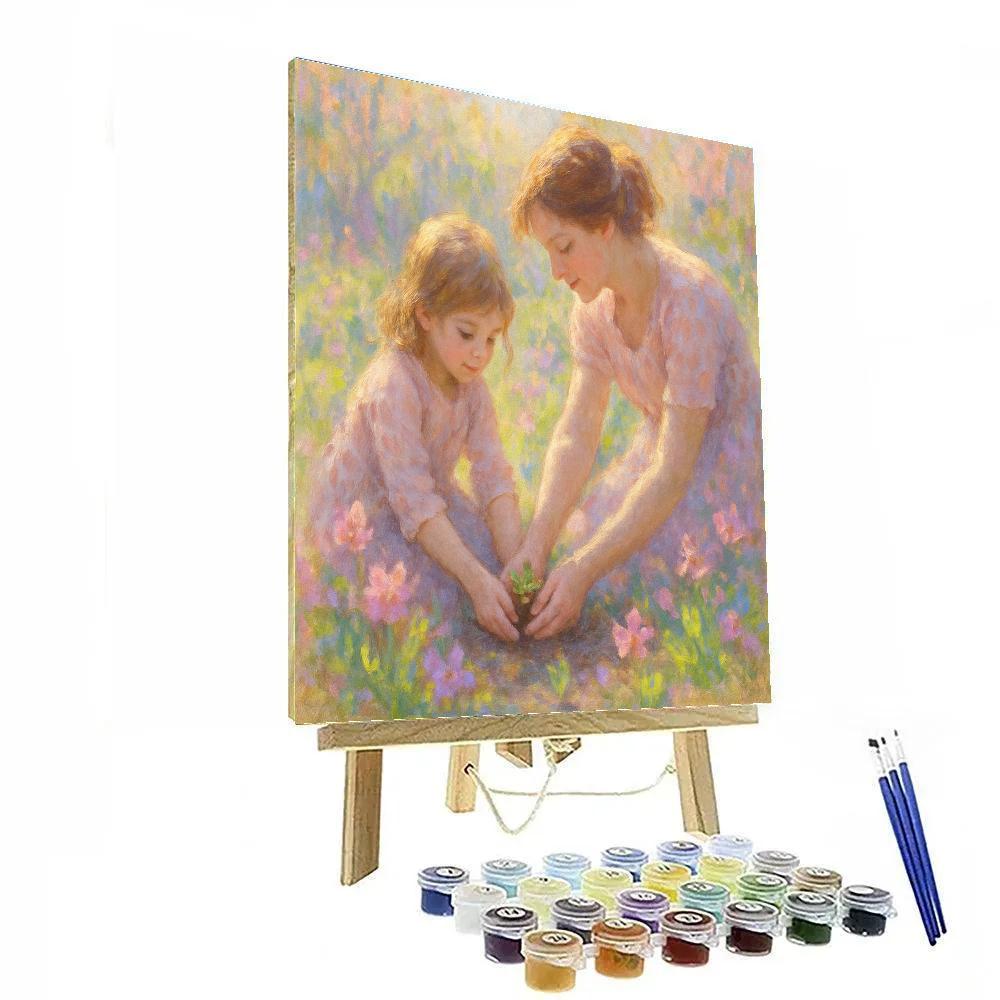 First Bloom Together Number painting