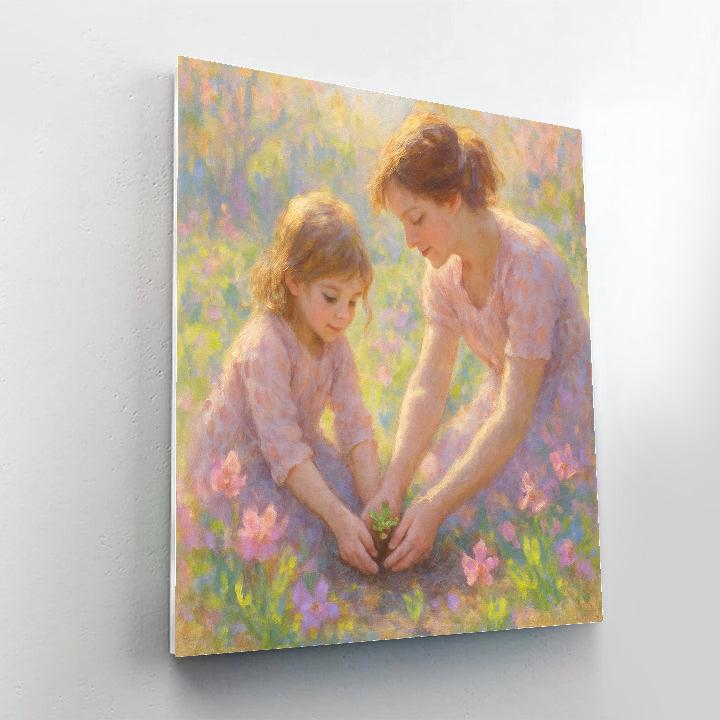 First Bloom Together Number painting