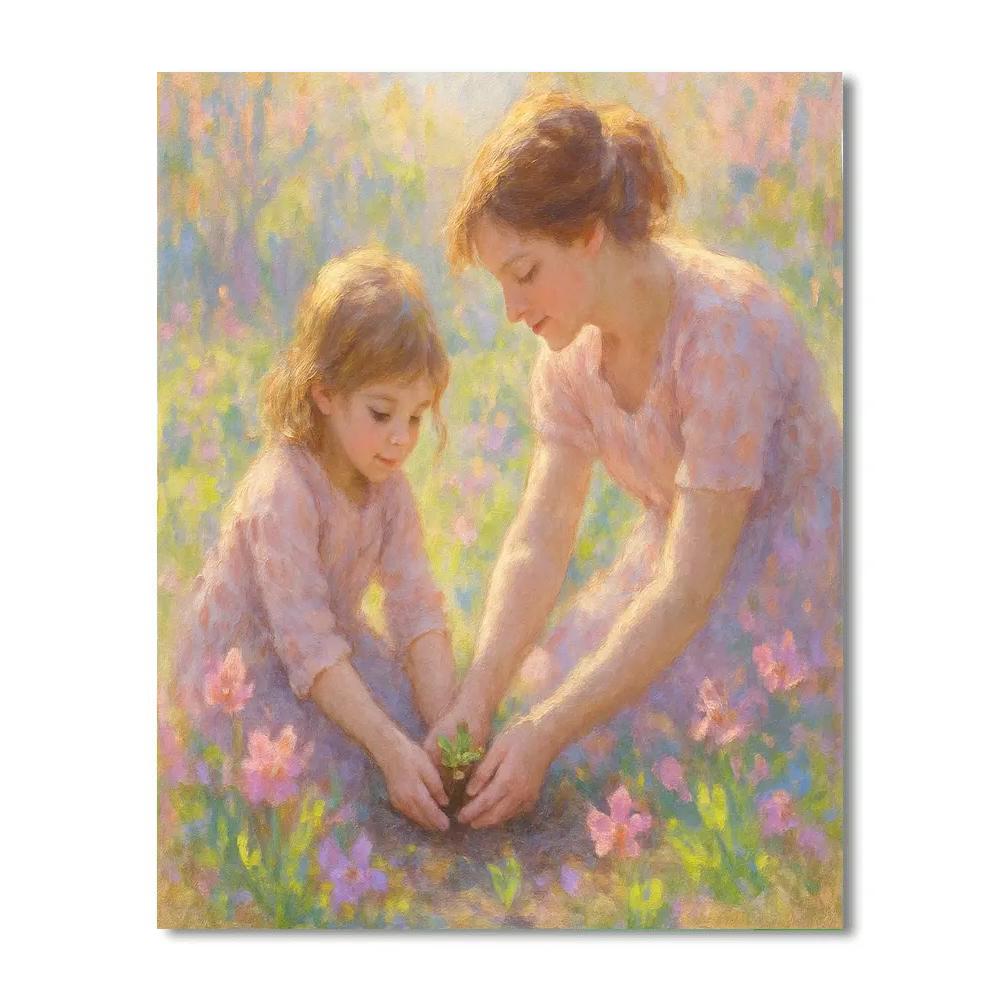 First Bloom Together Number painting