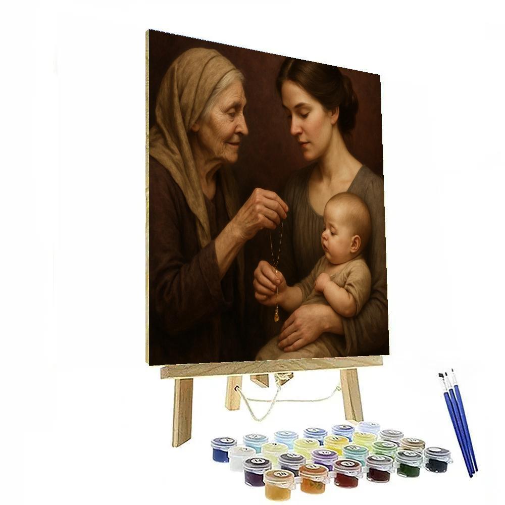 Guiding Hands Across Generations Numbered painting kits