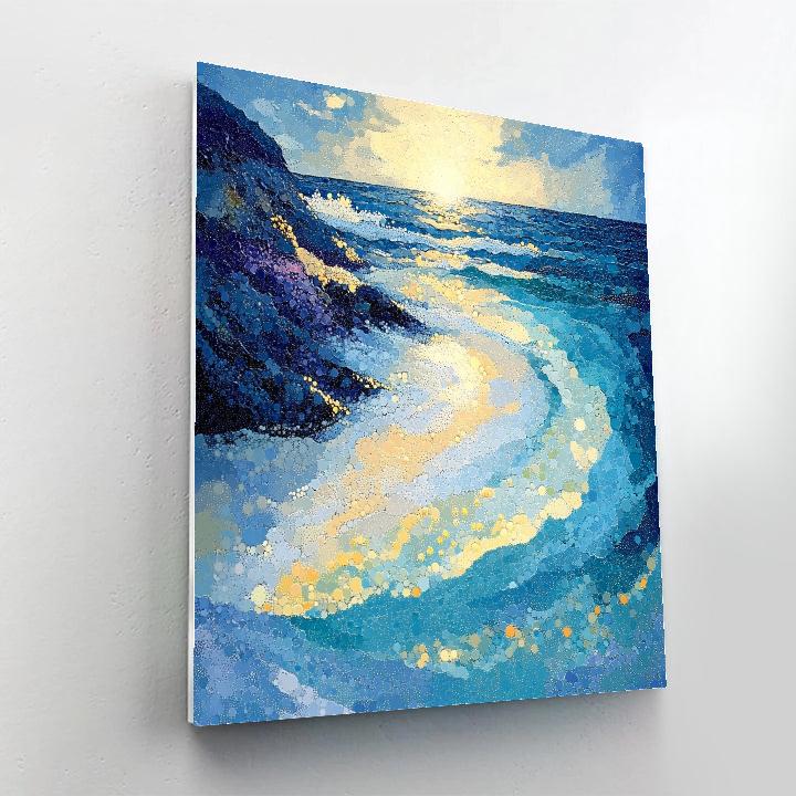 Georges Seurat Inspired Tidal Prism paint by numbers