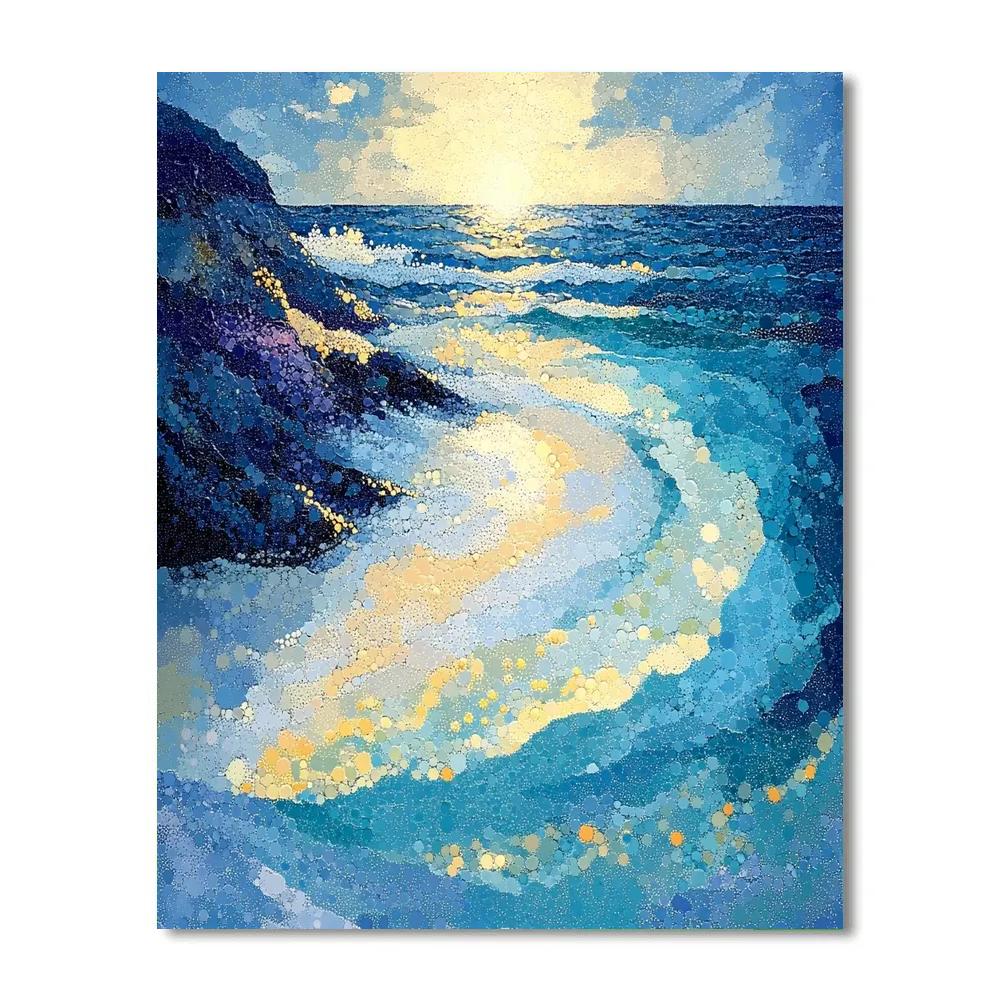 Georges Seurat Inspired Tidal Prism paint by numbers