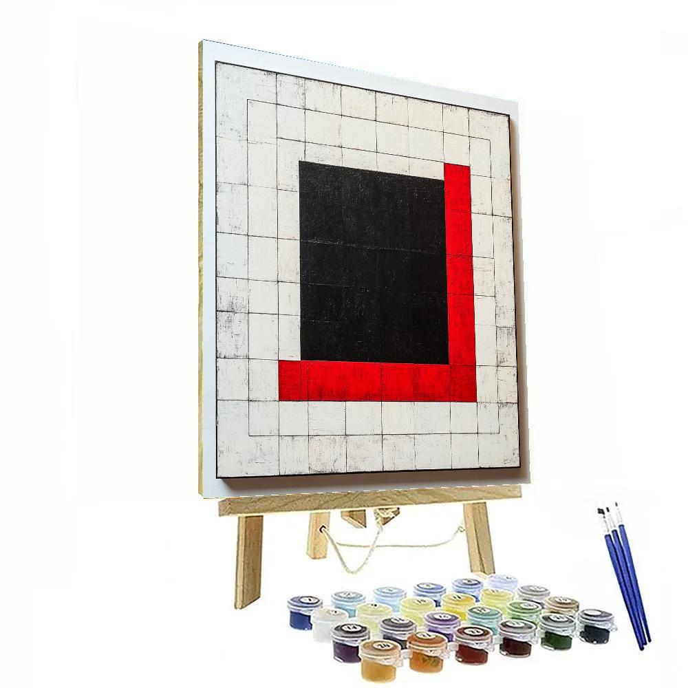 Kazimir Malevich Inspired Cosmic Square Paint by numbers kits