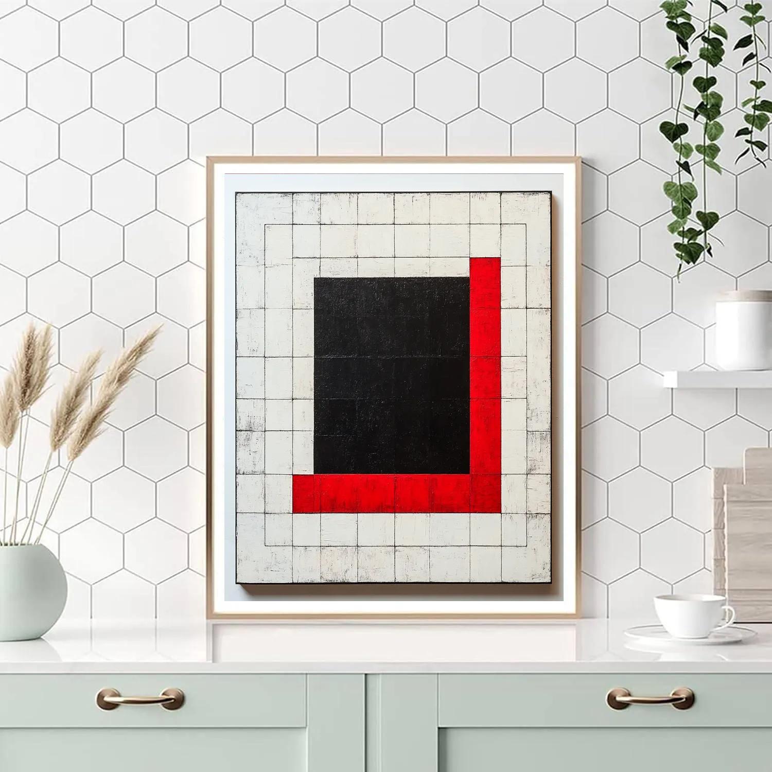 Kazimir Malevich Inspired Cosmic Square Paint by numbers kits