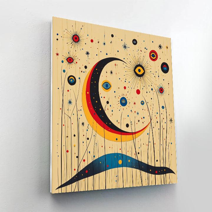 Joan Miró Inspired Celestial Garden Numbered painting kits