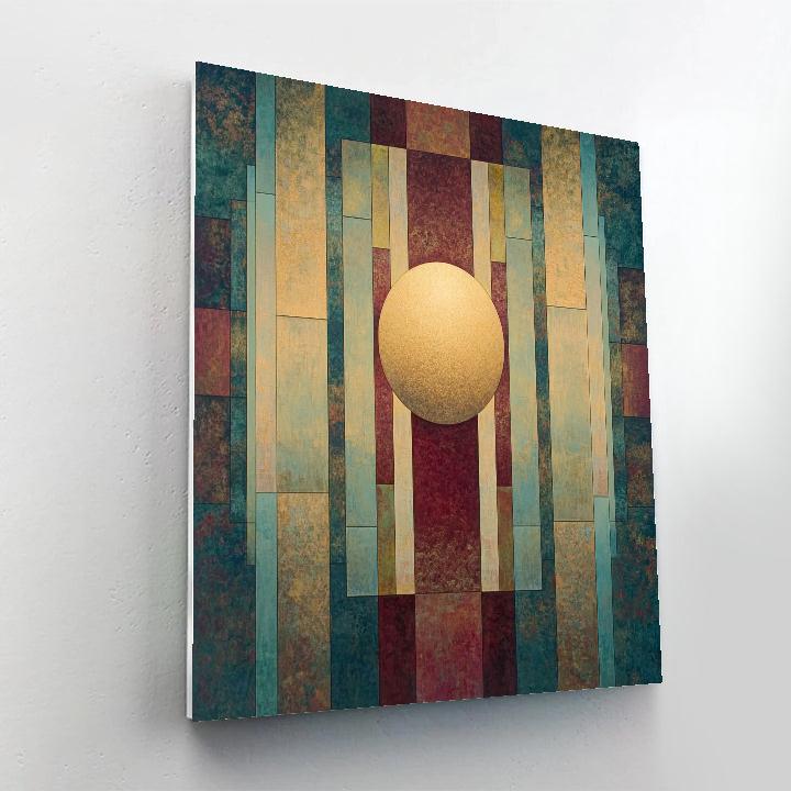 Paul Klee Inspired Lantern Of Echoes Number painting