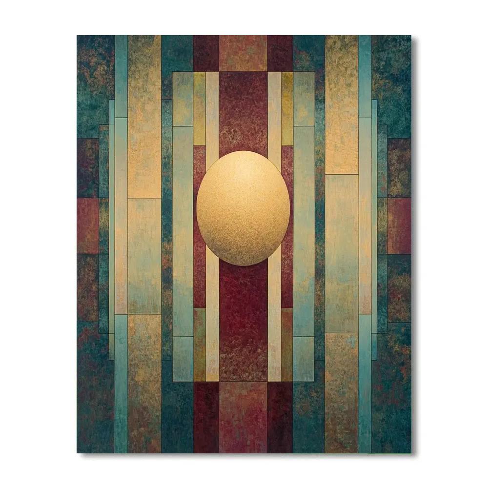 Paul Klee Inspired Lantern Of Echoes Number painting