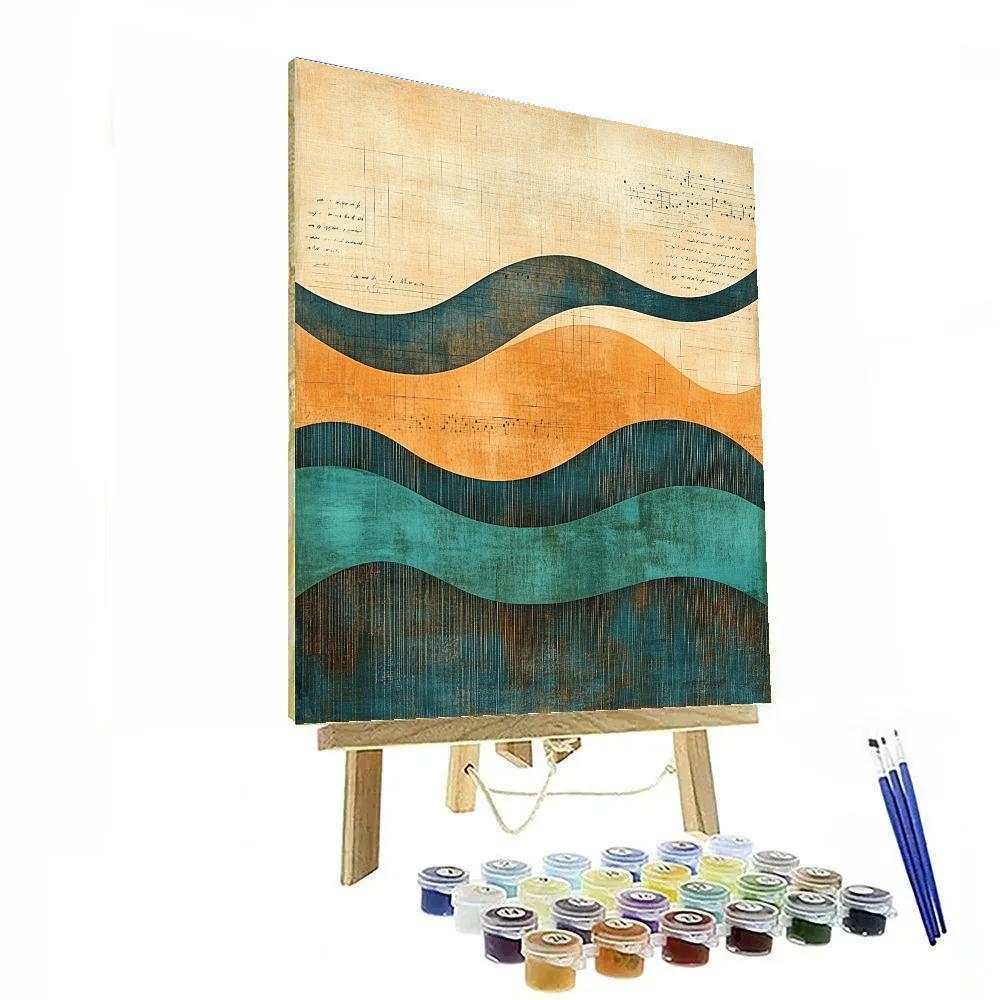 Paul Klee Inspired Desert Sonata paint by color