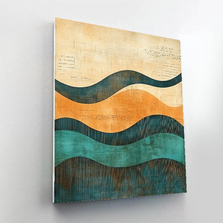 Paul Klee Inspired Desert Sonata paint by color
