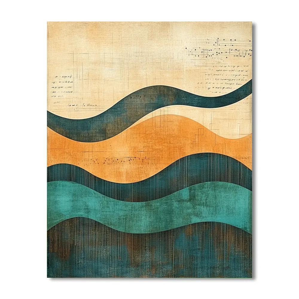 Paul Klee Inspired Desert Sonata paint by color