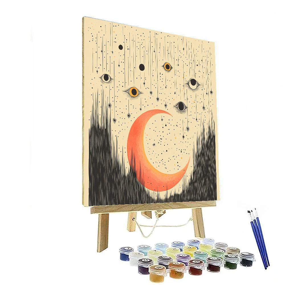 Joan Miró Inspired Cosmic Lullaby painting number kit