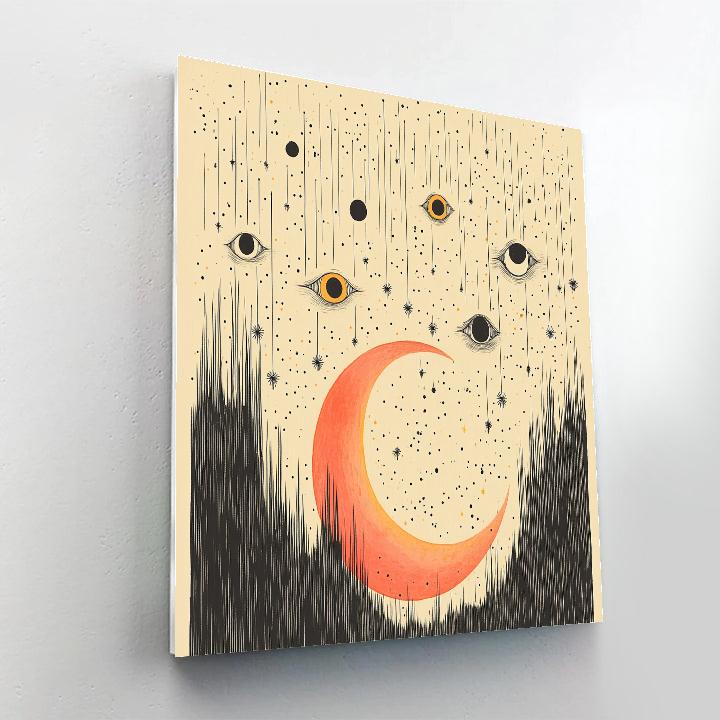 Joan Miró Inspired Cosmic Lullaby painting number kit