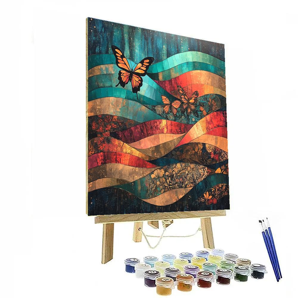 Frida Kahlo Inspired Monarch Aurora Paint by numbers kits