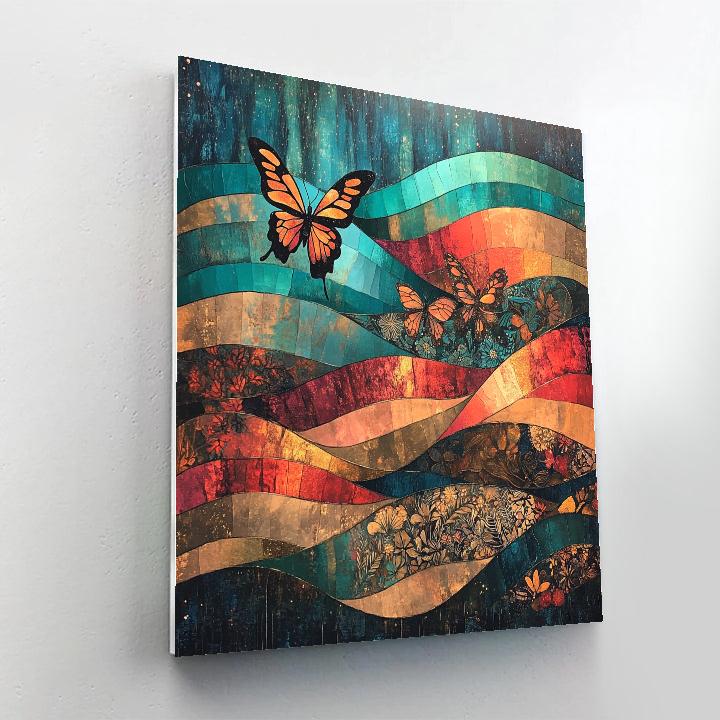 Frida Kahlo Inspired Monarch Aurora Paint by numbers kits