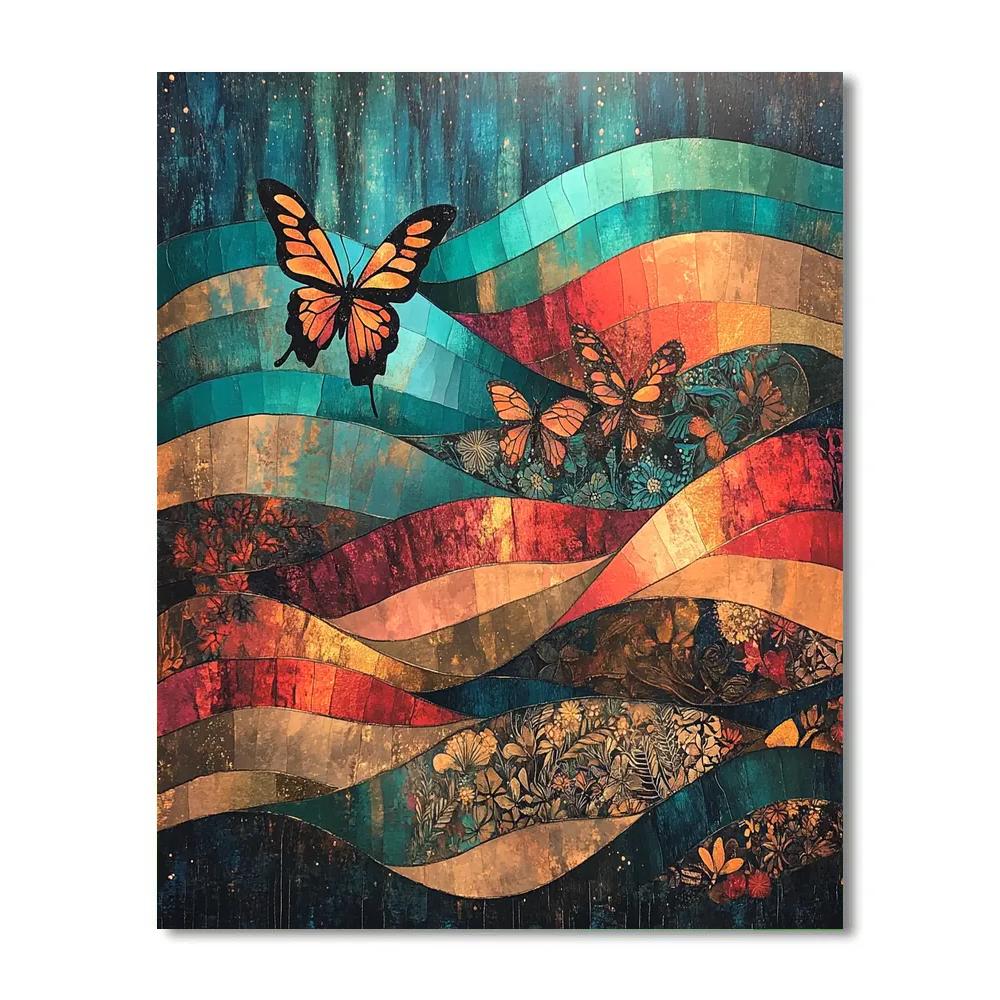 Frida Kahlo Inspired Monarch Aurora Paint by numbers kits