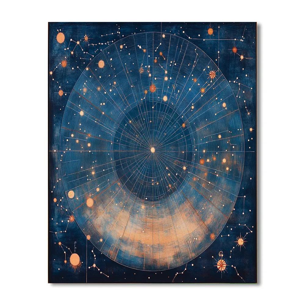Georges Seurat Inspired Celestial Cartography paint by number