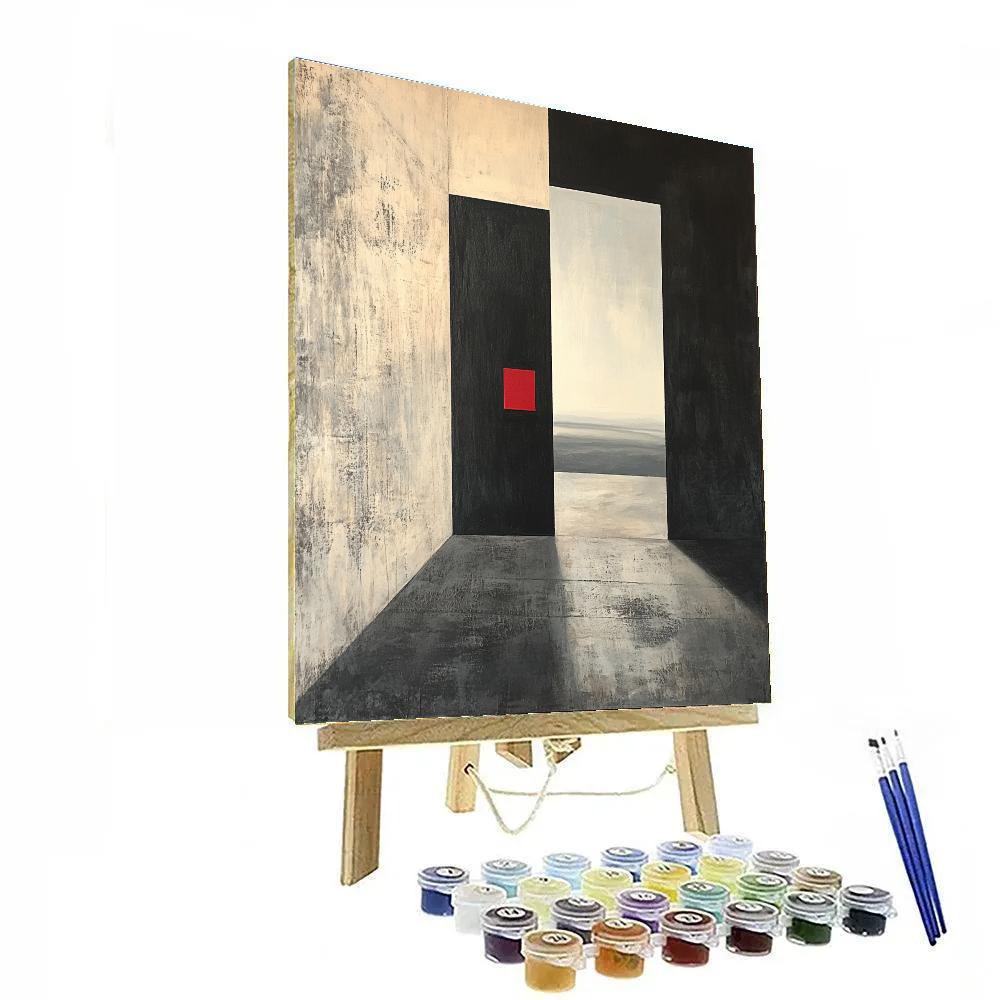 Kazimir Malevich Inspired Void Composition Number painting