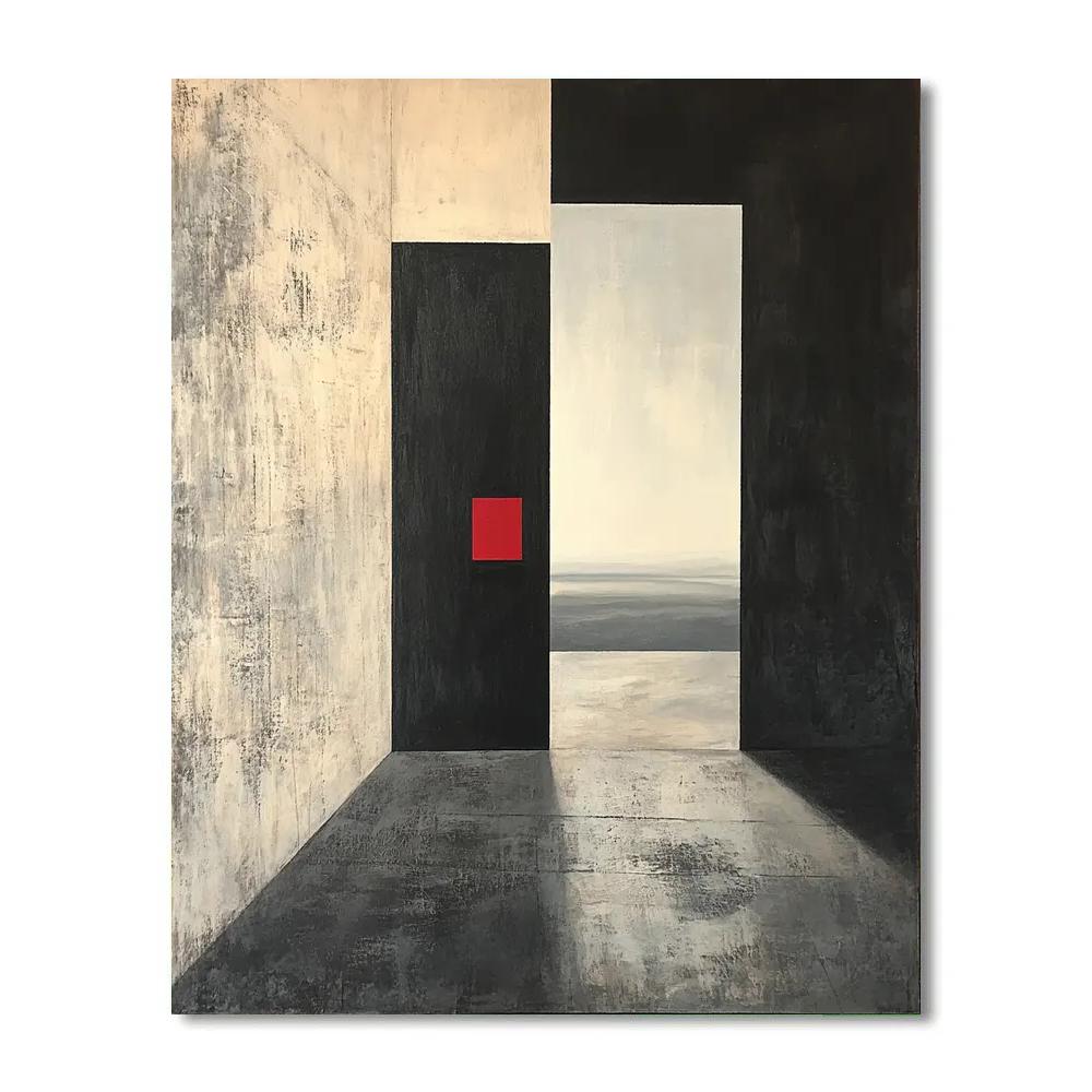 Kazimir Malevich Inspired Void Composition Number painting