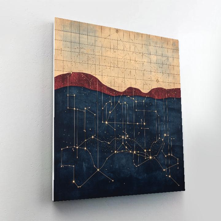 Paul Klee Inspired Night Cartography DIY paint by numbers