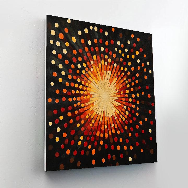 Georges Seurat Inspired Ember Bloom painting number kit