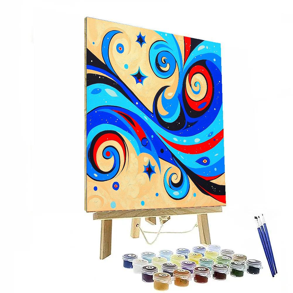 Joan Miró Inspired Tidal Dreamforms Painting by numbers kit