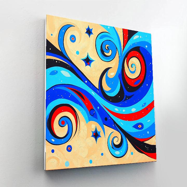 Joan Miró Inspired Tidal Dreamforms Painting by numbers kit