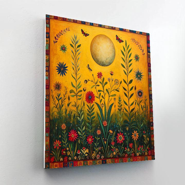 Frida Kahlo Inspired Tehuana Garden Moon Paint by numbers kits