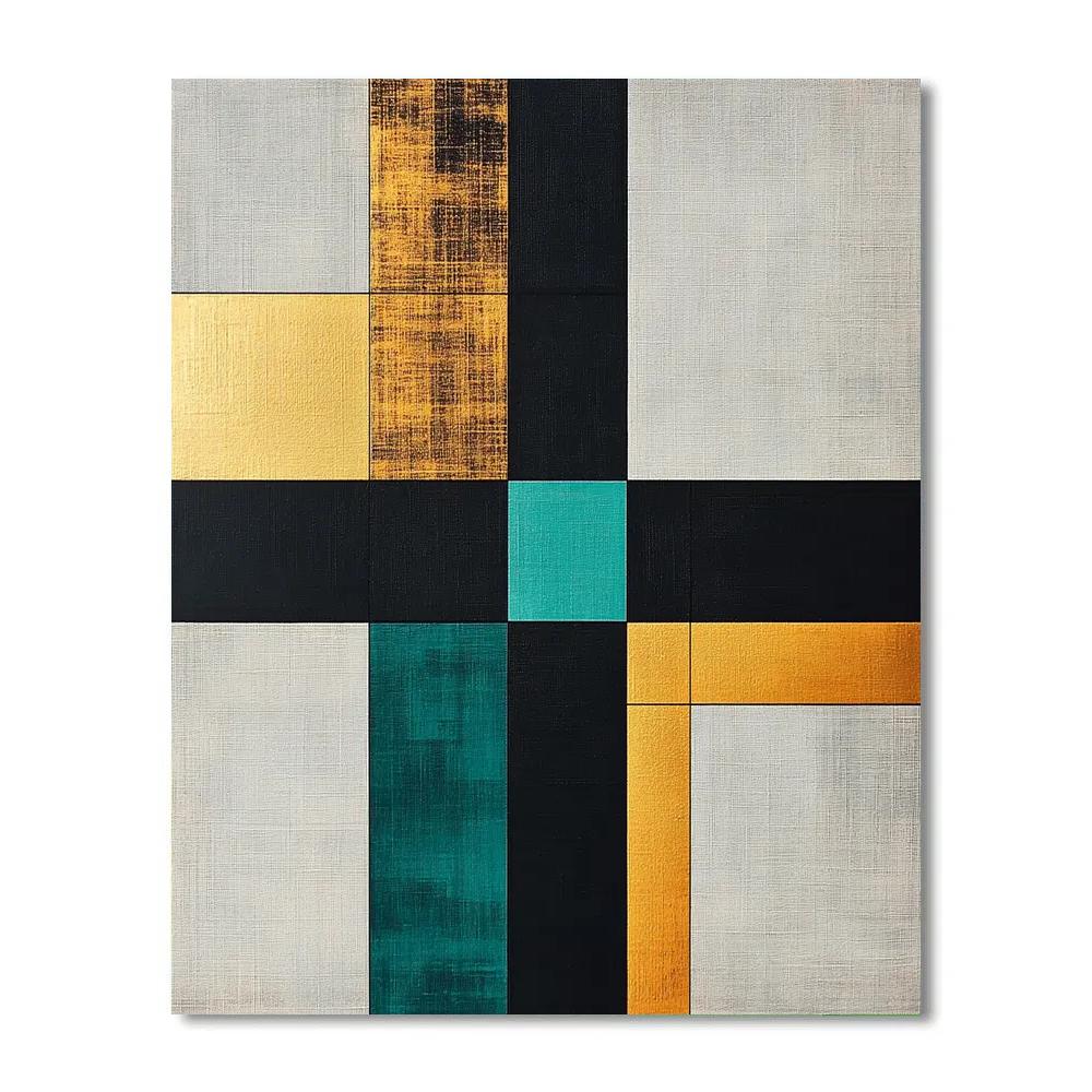 Kazimir Malevich Inspired Radiant Cross Paint by numbers kits