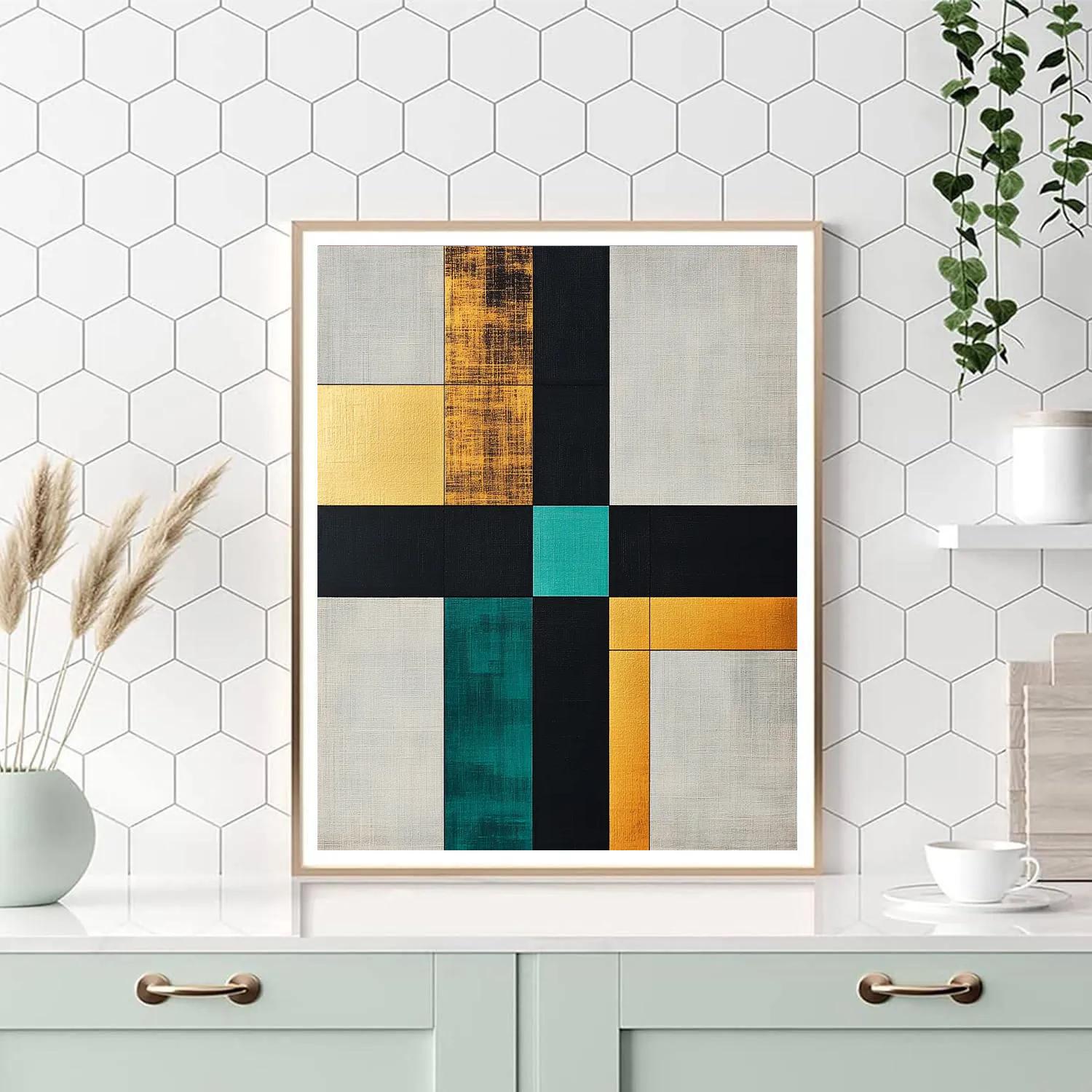 Kazimir Malevich Inspired Radiant Cross Paint by numbers kits