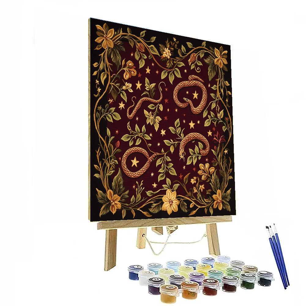 Frida Kahlo Inspired Serpent Sky Tapestry Paint by numbers kits