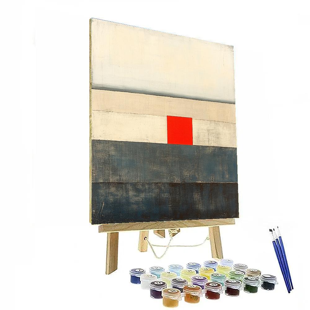 Kazimir Malevich Inspired Lunar Stripe paint by numbers