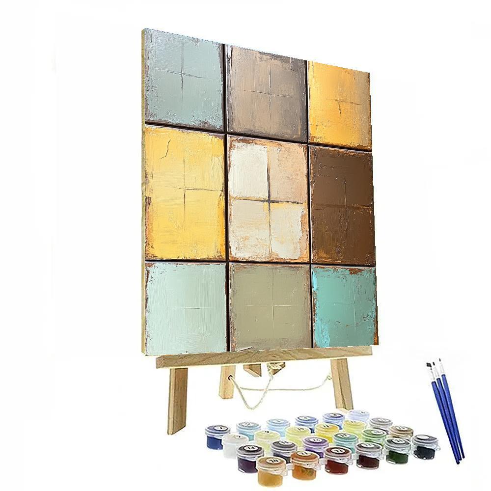 Paul Klee Inspired Celestial Ledger paint by color