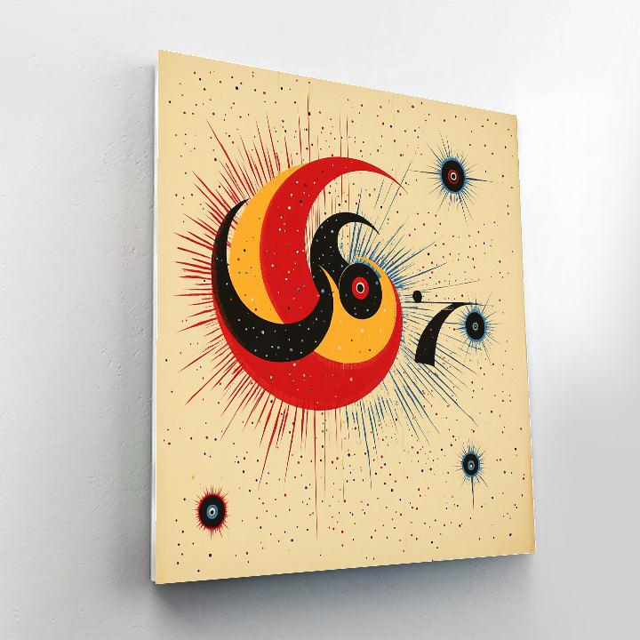 Joan Miró Inspired Stellar Nursery Dance Painting by numbers kit