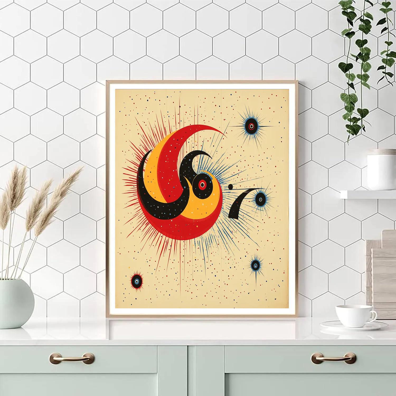 Joan Miró Inspired Stellar Nursery Dance Painting by numbers kit