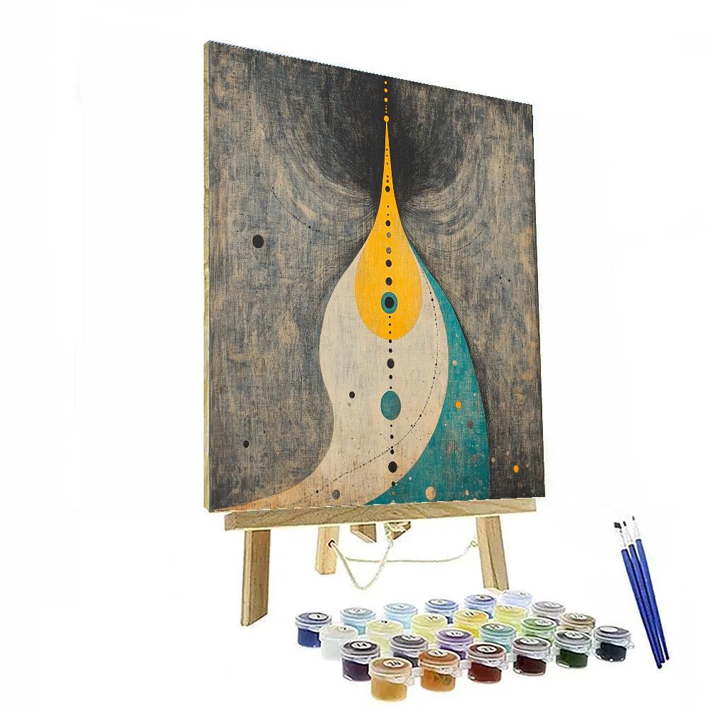 Joan Miró Inspired Silent Orbit DIY paint by numbers
