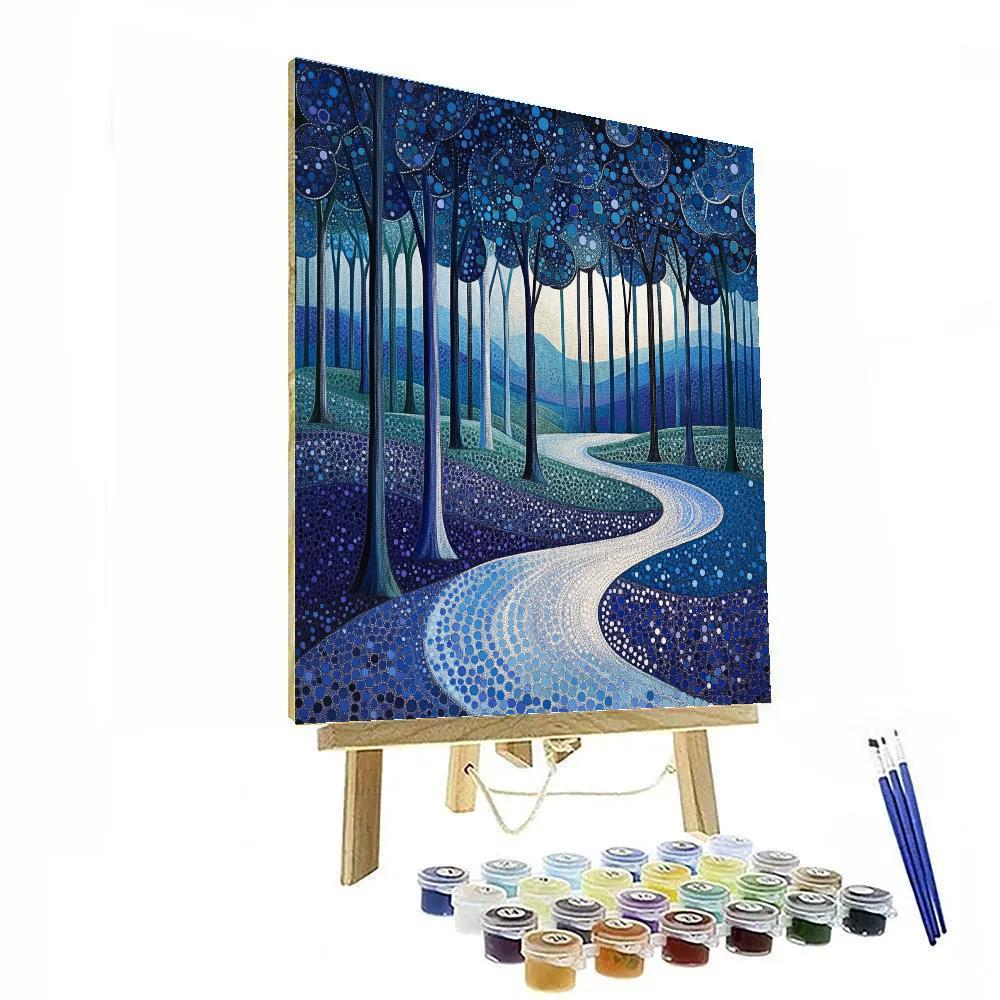 Georges Seurat Inspired Midnight Orchards Numbered painting kits