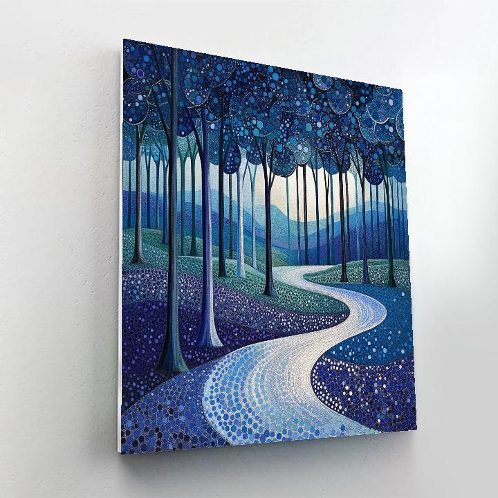 Georges Seurat Inspired Midnight Orchards Numbered painting kits