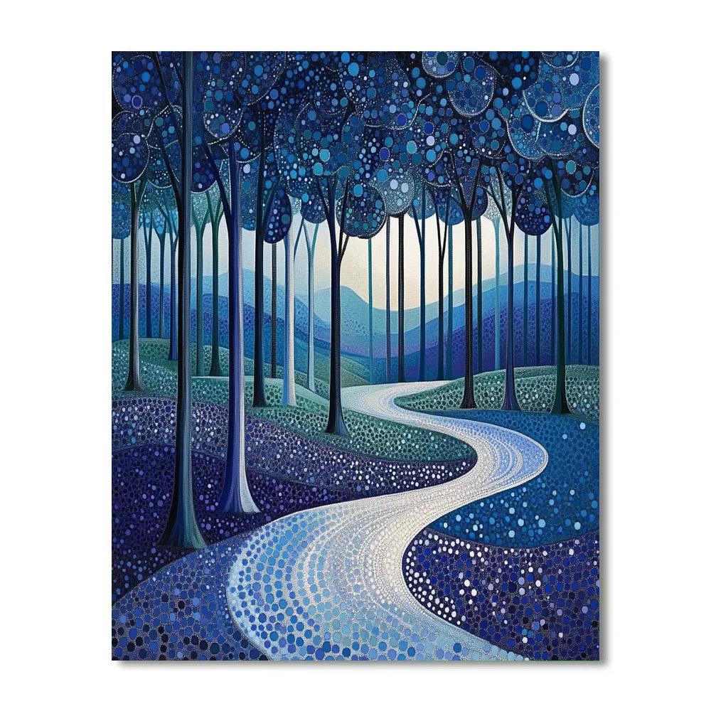 Georges Seurat Inspired Midnight Orchards Numbered painting kits