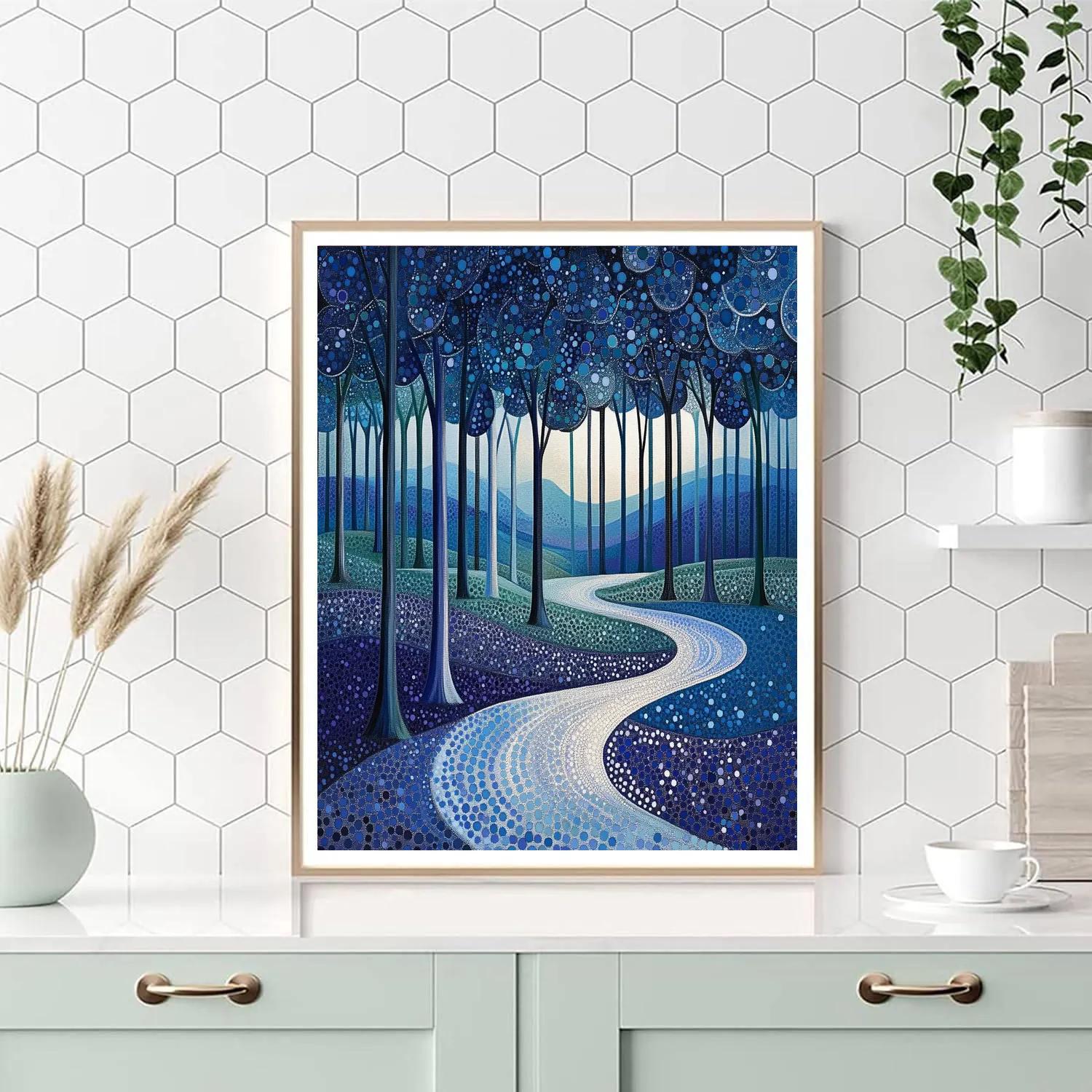 Georges Seurat Inspired Midnight Orchards Numbered painting kits