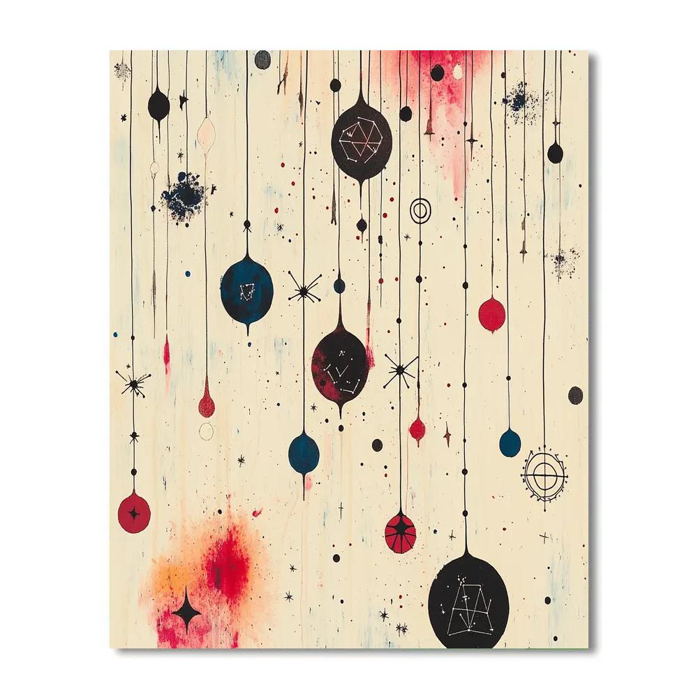 Joan Miró Inspired Orbital Garden Of Signs painting number kit