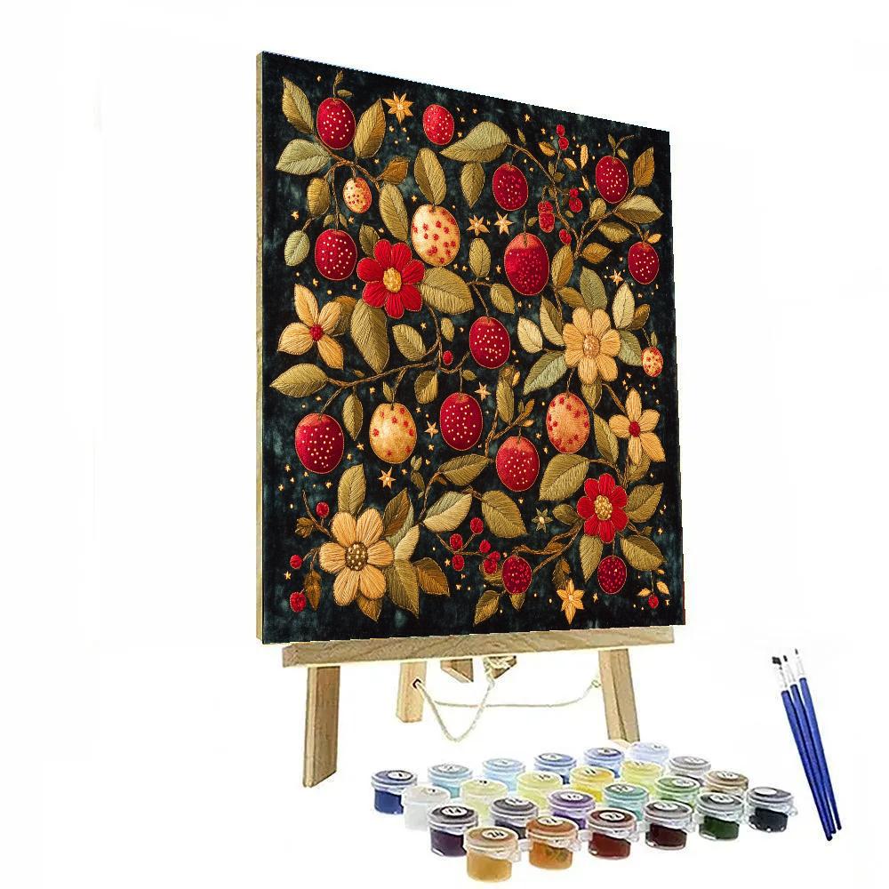Frida Kahlo Inspired Embroidered Galaxy Orchard Painting by numbers kit